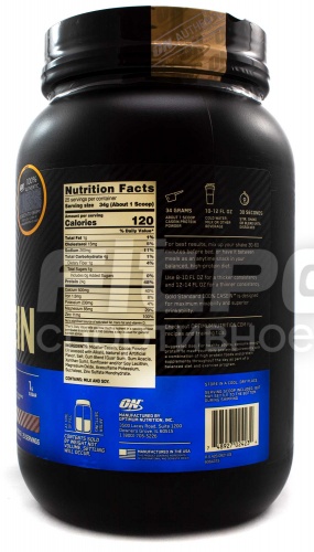 Optimum Nutrition 100% Casein Protein 1.87 lb 850 г фото 2